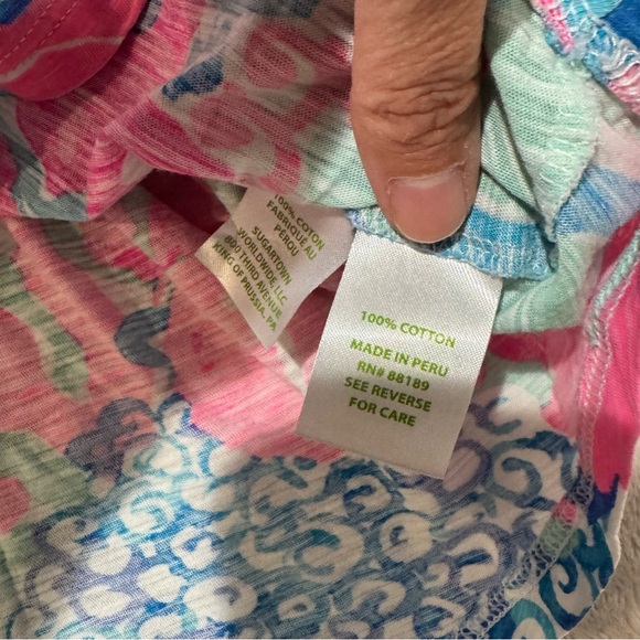 Lilly Pulitzer Cordelia Coral Reef Tank Top I’m So Jelly Print Tank XS - Picture 3 of 7